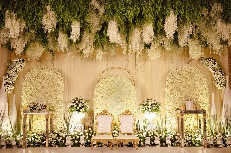 “Love in bloom_ white roses, greenery, and forever vows_ _💍”_ #EngagementBliss #hyderabadweddingdecor #weddingdecor #weddingdesign #decor #engagementdecor #hyderabad #vizagweddingdecor #bigfatindianwedding