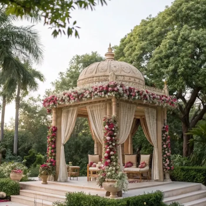 16+ Elegant Hindu Wedding Mandap Decoration Ideas 16+ Elegant Hindu Wedding Mandap Decoration Ideas